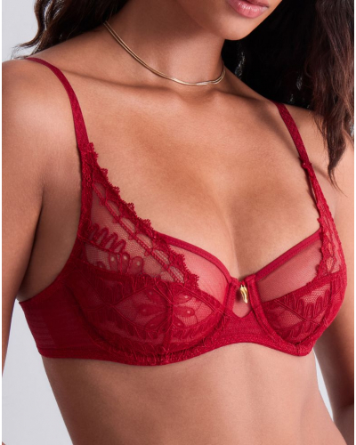 Soutien-gorge emboitant foulard Aubade Mystery Of Love (Cherry)