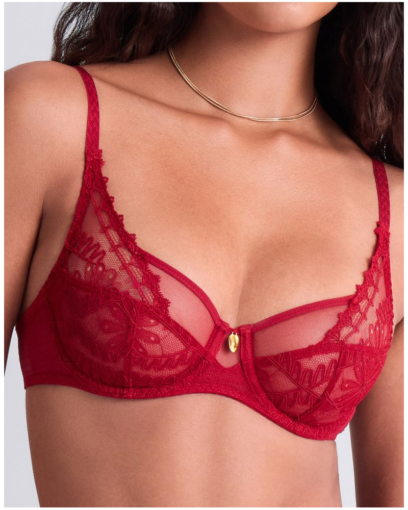 Soutien-gorge emboitant foulard Aubade Mystery Of Love (Cherry)
