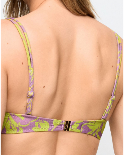 Balcony bikini top with foam cup Marie Jo Swim Chalia (Luminous Lines)