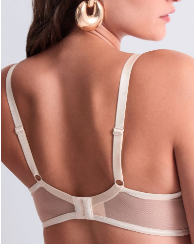 Underwired triangle bra Aubade Iconic Calypso (Dune)