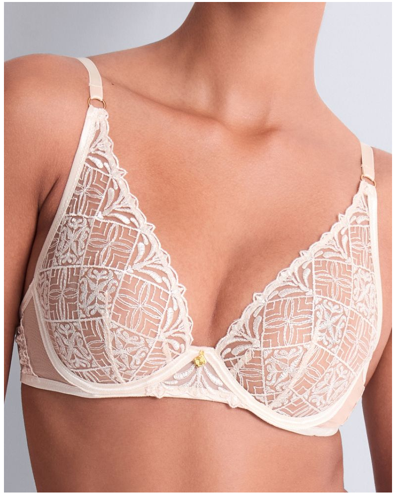 Soutien-gorge triangle armatures Aubade Iconic Calypso (Dune)