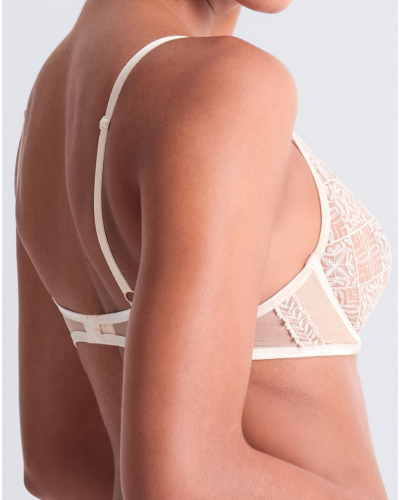 Underwired triangle bra Aubade Iconic Calypso (Dune)