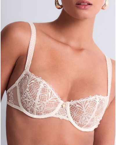 Underwired demi bras Aubade Iconic Calypso (Dune)