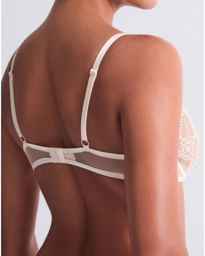 Triangle bra with single underwire Aubade Iconic Calypso (Dune)