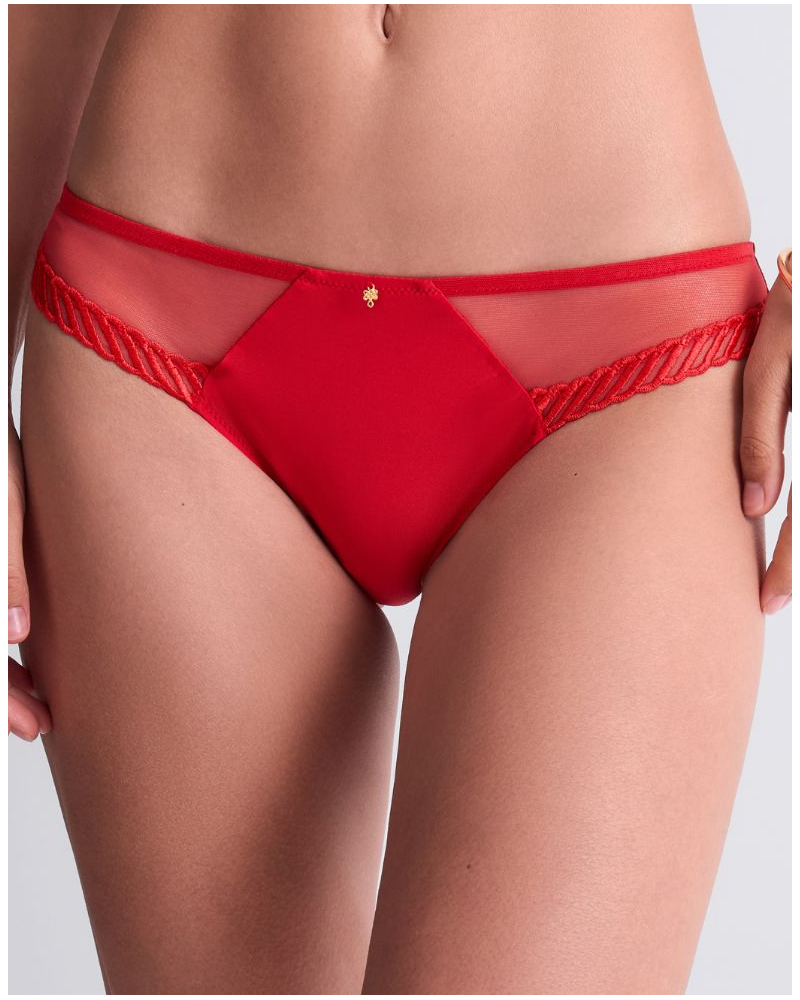 Calzoncillo brasileño Aubade Sheer Emotion (Diva Red)