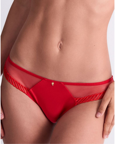 Calzoncillo brasileño Aubade Sheer Emotion (Diva Red)