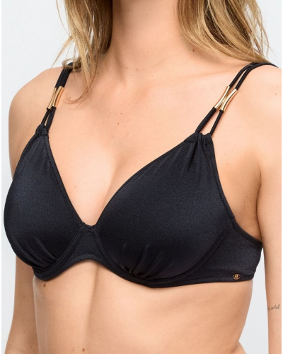 Padded bikini top heartshape Marie Jo Bain Hello Sunset (Black)
