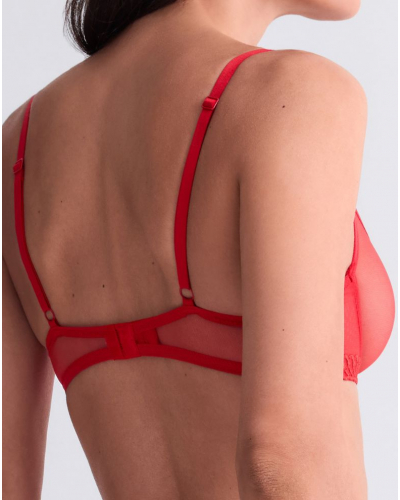 Sujetador corbeille con aros Aubade Sheer Emotion (Diva Red)