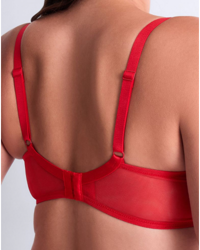 Sujetador corbeille con aros Aubade Sheer Emotion (Diva Red)