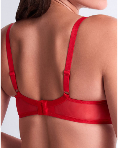 Soutien-gorge plunge coque Aubade Sheer Emotion (Diva Red)