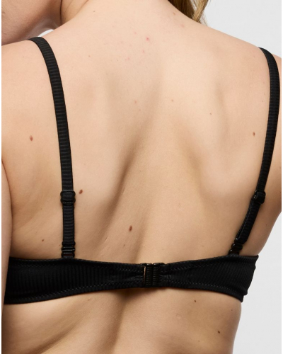 Heart-shaped bikini top with foam cups Marie Jo Swim Cassie (Black)