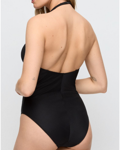 Bañador de una pieza con escote corazón y copas de espuma Marie Jo Swim Cassie (Negro)