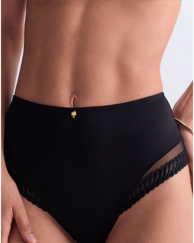 Culotte taille haute Aubade Sheer Emotion (Noir)
