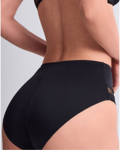 Culotte taille haute Aubade Sheer Emotion (Noir)