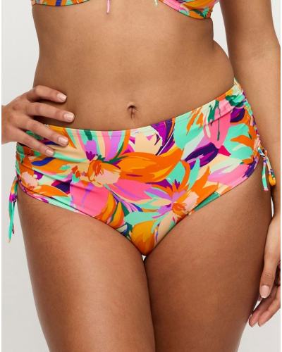 Prima Donna Swim Varadeo High-Waist Bikini Brief with Side Ties (Bright Tropics)