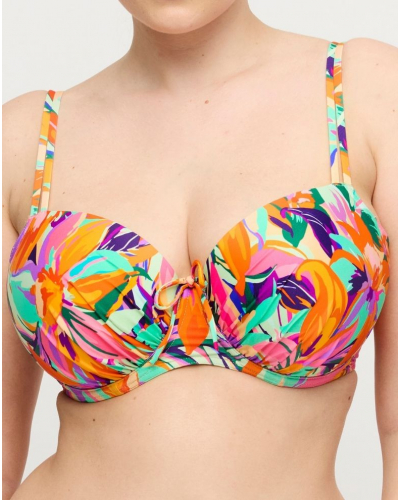 Prima Donna Swim Varadeo Padded Balcony Bikini Top (Bright Tropics)