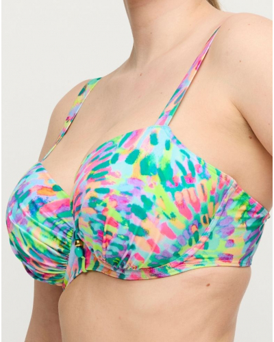 Sujetador de bikini balconette con copas Prima Donna Bain Douala (Impressionist Summer)