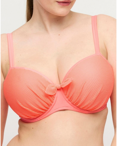 Sujetador de bikini balconette con foam Prima Donna Swim Rivas (Neon Fiesta)