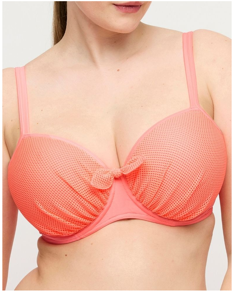 Sujetador de bikini balconette con foam Prima Donna Swim Rivas (Neon Fiesta)