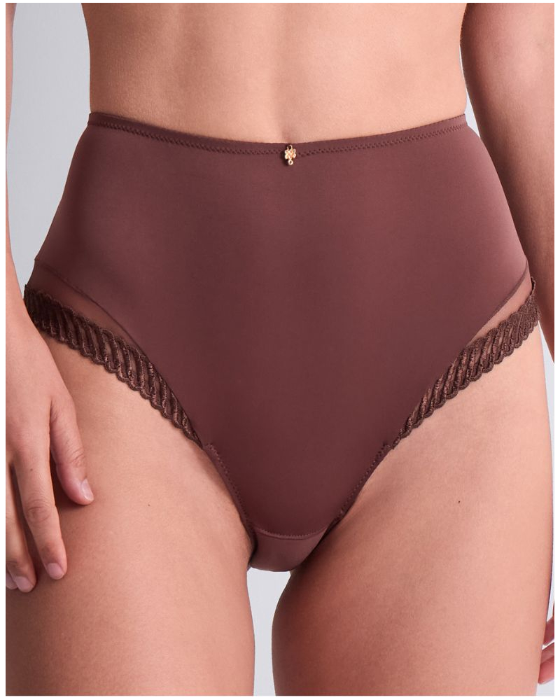 Culotte taille haute Aubade Sheer Emotion (Sepia)