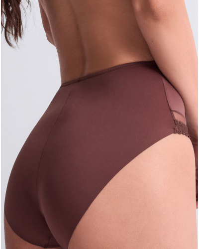Culotte taille haute Aubade Sheer Emotion (Sepia)