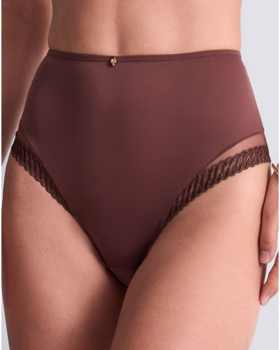 Culotte taille haute Aubade Sheer Emotion (Sepia)