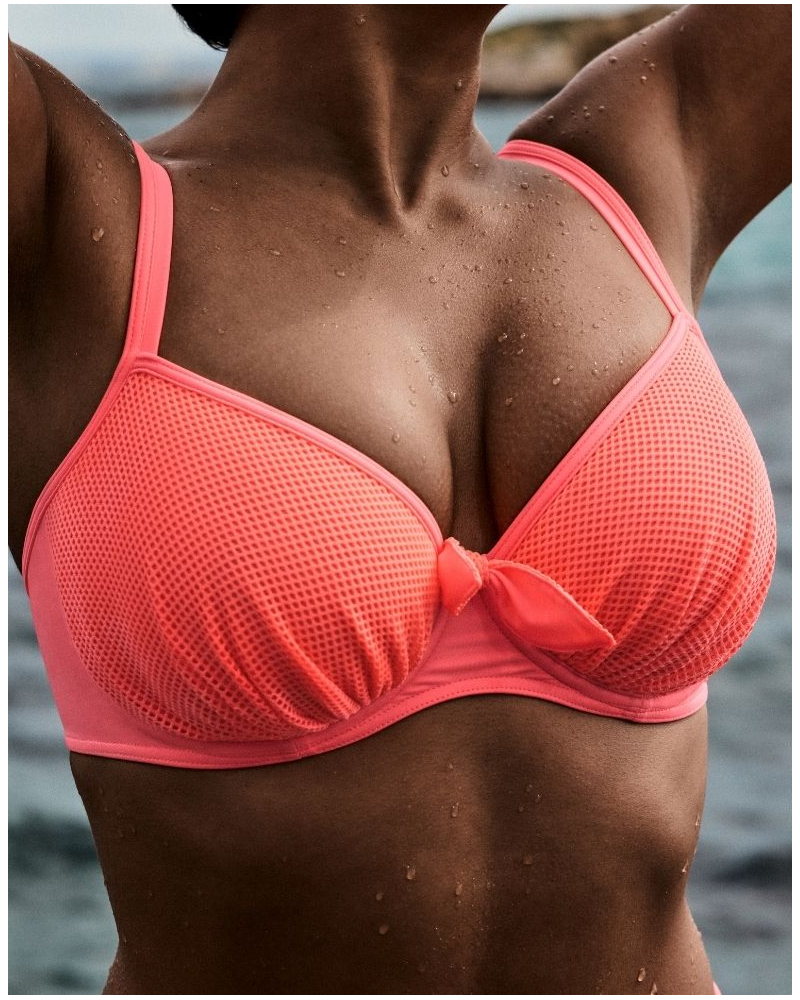 Sujetador de bikini emboîtant Prima Donna Swim Rivas (Neon Fiesta)
