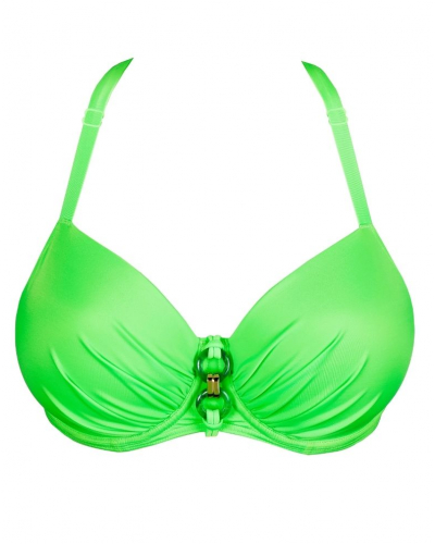 Sujetador de bikini balconette con foam Prima Donna Swim Pilon (Neon Lime)