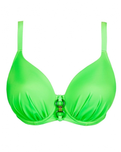 Prima Donna Swim Pilon Padded Heart-Shape Bikini Top (Neon Lime)
