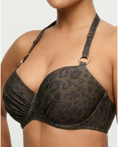 Padded balcony bath bra Prima Donna Swim Ratjada (Jungle Jaguar)