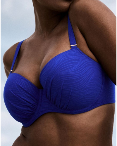 Sujetador de bikini balconette con foam Prima Donna Swim Mantas (Electric Blue)
