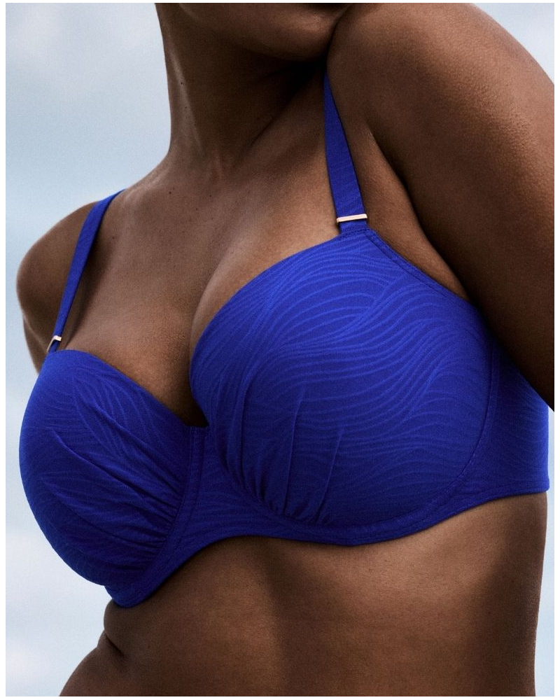 Soutien-gorge de bain balconnet coque Prima Donna Swim Mantas (Electric Blue)