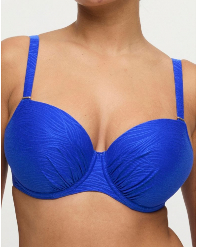 Sujetador de bikini balconette con foam Prima Donna Swim Mantas (Electric Blue)