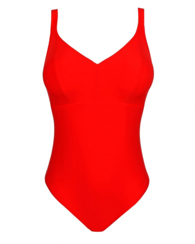 Bañador de una pieza plunge sin aros Prima Donna Swim Aswan (Fiesta Red)