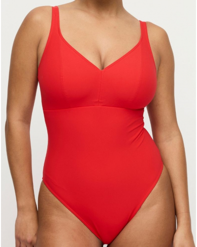 Maillot de bain une pièce plunge sans armature Prima Donna Swim Aswan (Fiesta Red)