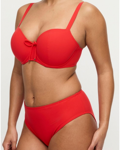 Prima Donna Bain Aswan Padded Balcony Bikini Top (Fiesta Red)