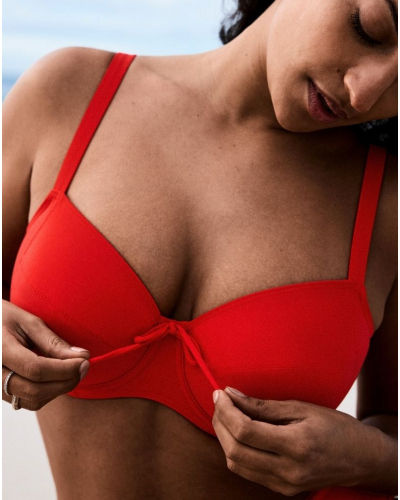 Underwired swim bra Prima Donna Swim Aswan (Fiesta Red)