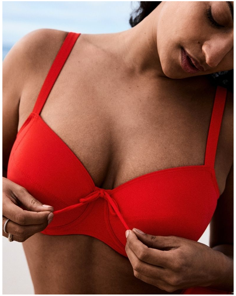 Sujetador de baño con aros Prima Donna Swim Aswan (Fiesta Red)