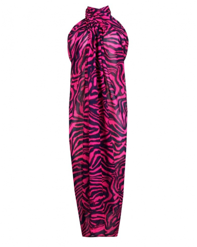 Paréo de plage Prima Donna Swim Malabo (Hot Pink Zebra)