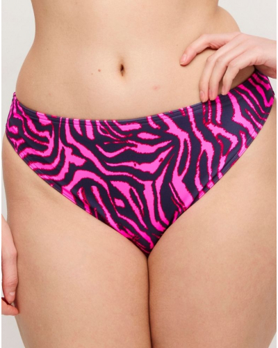 Slip de bain brésilien Prima Donna Swim Malabo (Hot Pink Zebra)
