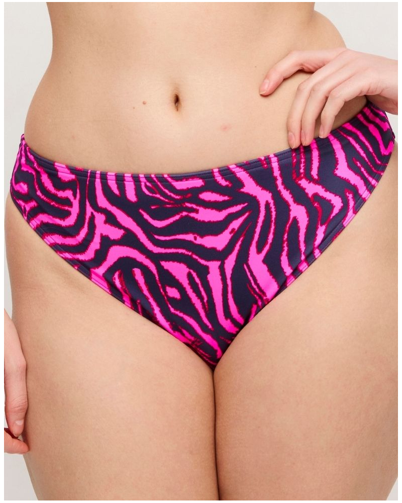 Braguita de bikini brasileña Prima Donna Swim Malabo (Hot Pink Zebra)