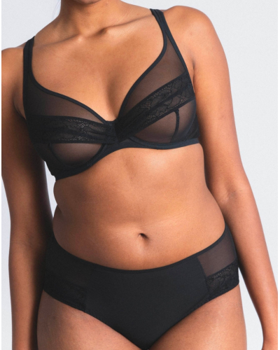 Culotte Maison Lejaby Nudité (Noir)