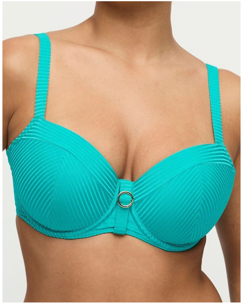 Sujetador de baño balconette con aros Prima Donna Bain Delray (Sea Turtle)