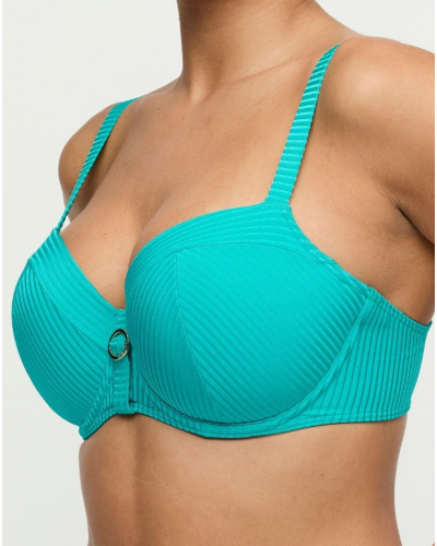 Sujetador de baño balconette con aros Prima Donna Bain Delray (Sea Turtle)