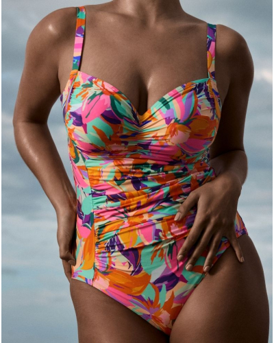 Bañador de una pieza moldeador con aros Prima Donna Swim Varadeo (Bright Tropics)