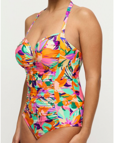 Maillot de bain une pièce gainant à armatures Prima Donna Swim Varadeo (Bright Tropics)