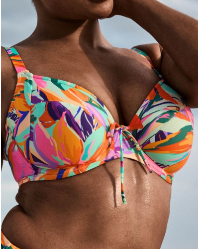 Sujetador de baño con copa entera Prima Donna Swim Varadeo (Bright Tropics)