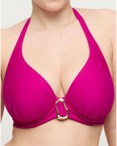 Soutien-gorge de bain plunge rembourré Prima Donna Swim Uvita (Deep Magenta)