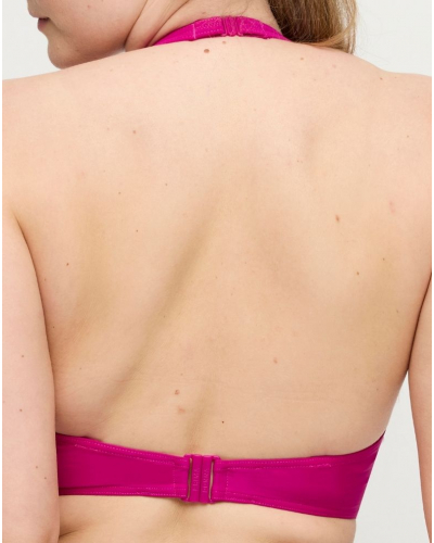 Sujetador de baño con relleno y escote pronunciado Prima Donna Swim Uvita (Deep Magenta)