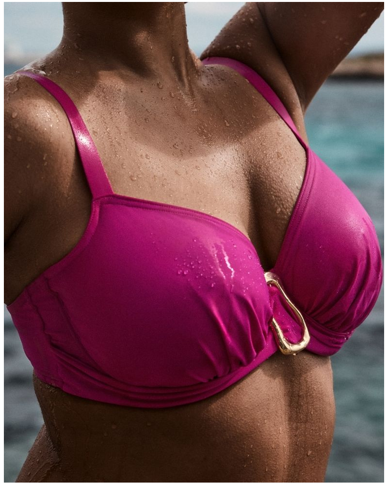 Full-Cup Swimsuit Bra Prima Donna Swim Uvita (Deep Magenta)